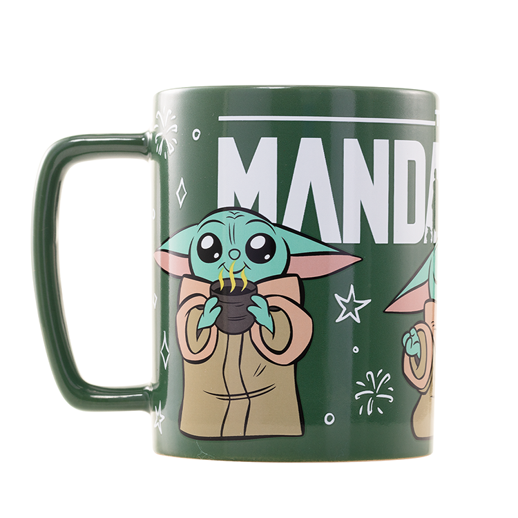Star Wars Mandalorian Grogu Mug with teddy bear cover 440ml 2