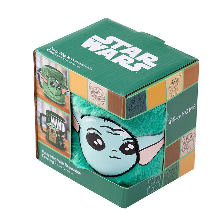Star Wars Mandalorian Grogu Mug with teddy bear cover 440ml 4
