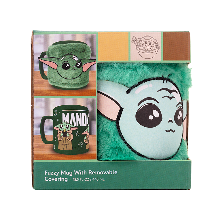 Star Wars Mandalorian Grogu Mug with teddy bear cover 440ml 6
