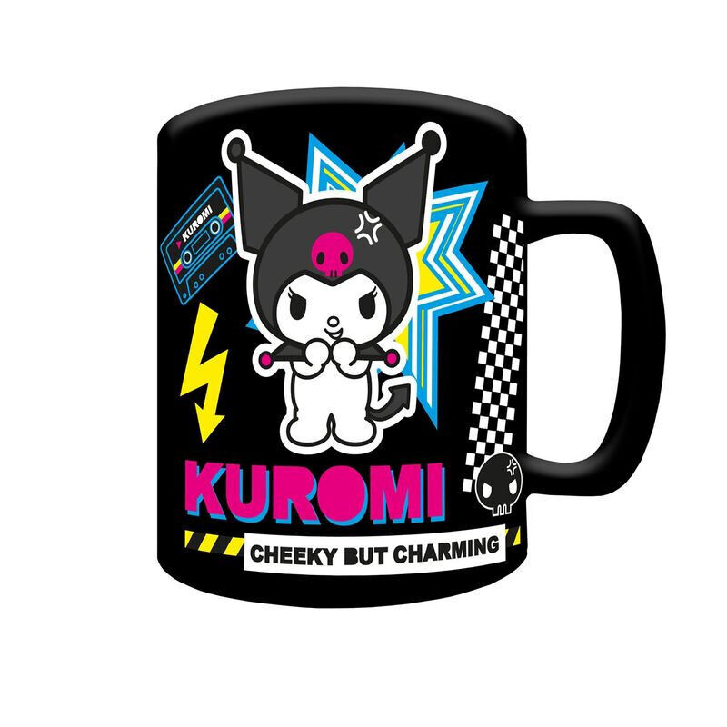 Hello Kitty Kuromi Mug with teddy bear cover 440ml 1