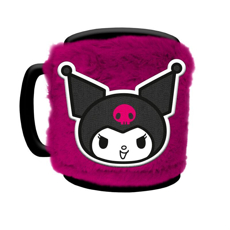 Hello Kitty Kuromi Mug with teddy bear cover 440ml 2