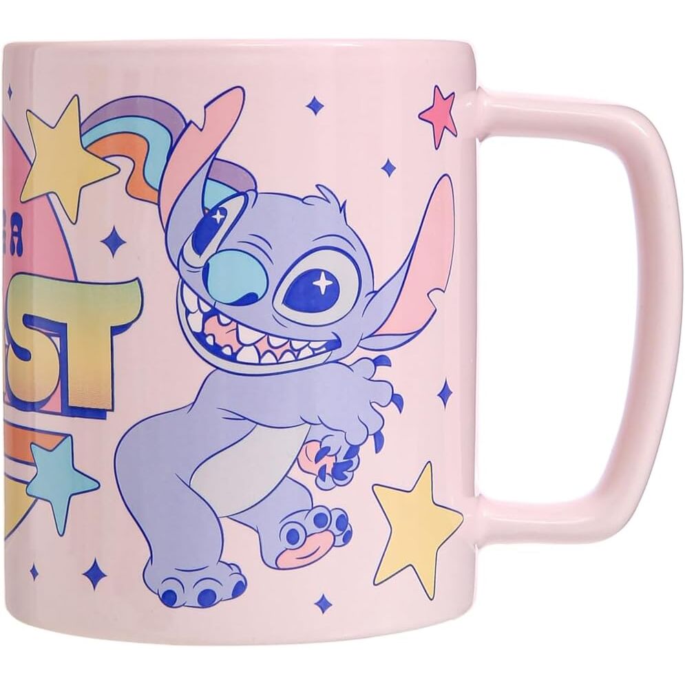 Disney Angel & Stitch Mug with teddy bear cover 440ml 3