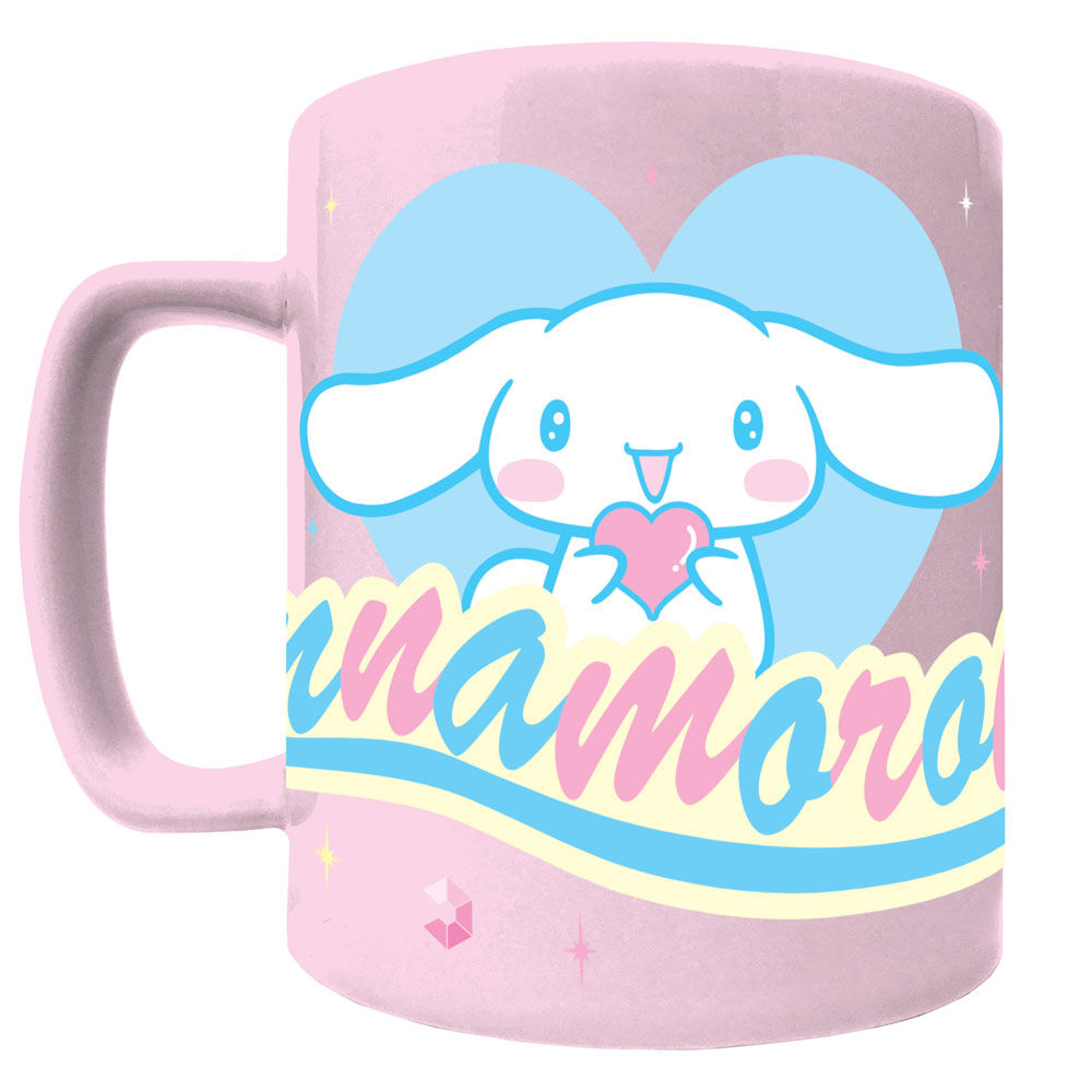 Hello Kitty Cinnamoroll Mug with teddy bear cover 440ml 2