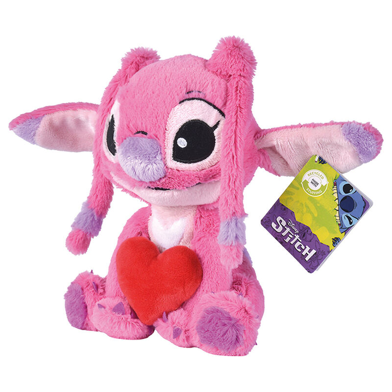 Disney Stitch Angel heart plush toy 25cm 2