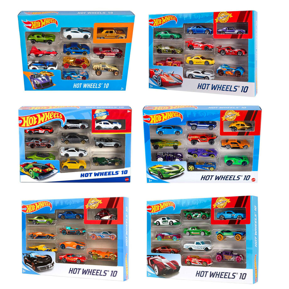 Hot Wheels blister 10 assorted cars 1