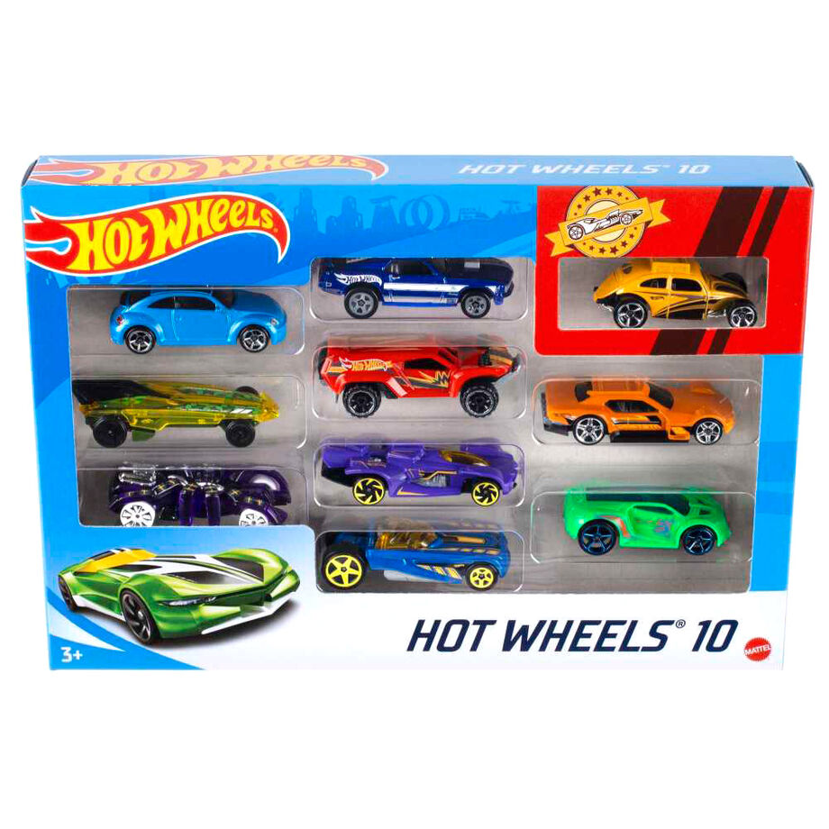 Hot Wheels blister 10 assorted cars 2