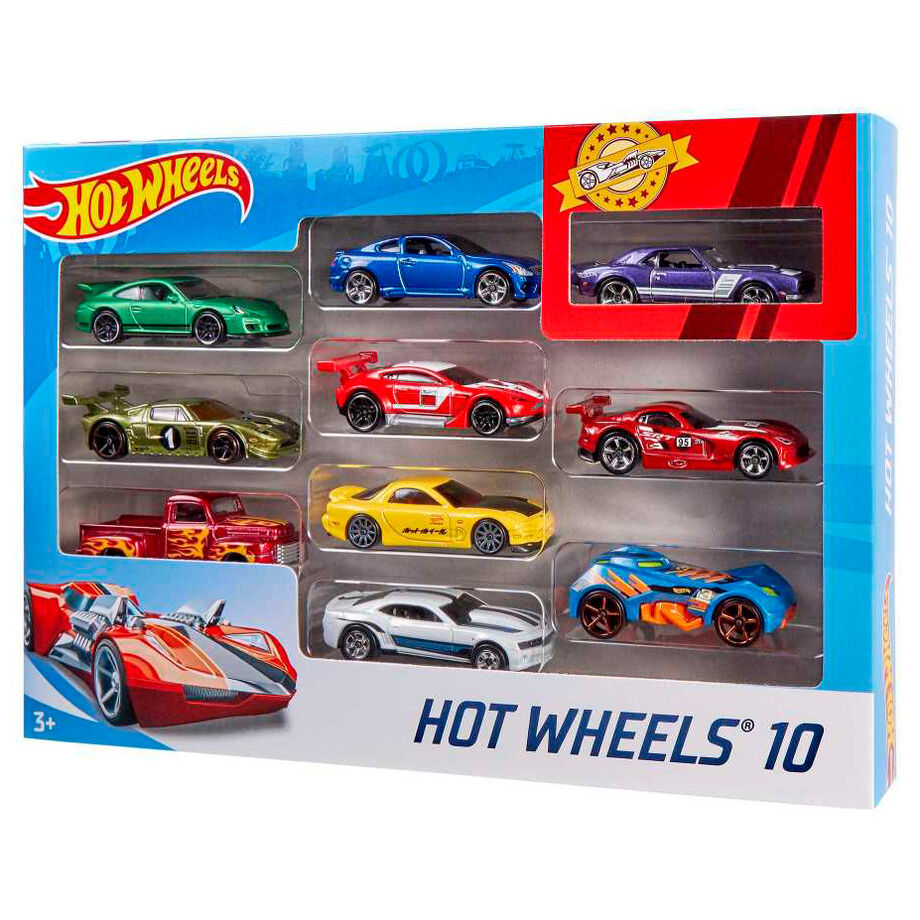 Hot Wheels blister 10 assorted cars 4