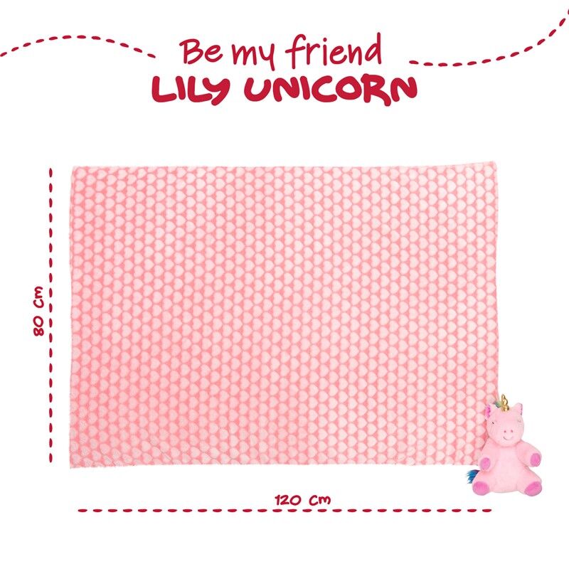 Lily Unicorn Soft blanket + plush toy 22cm 4
