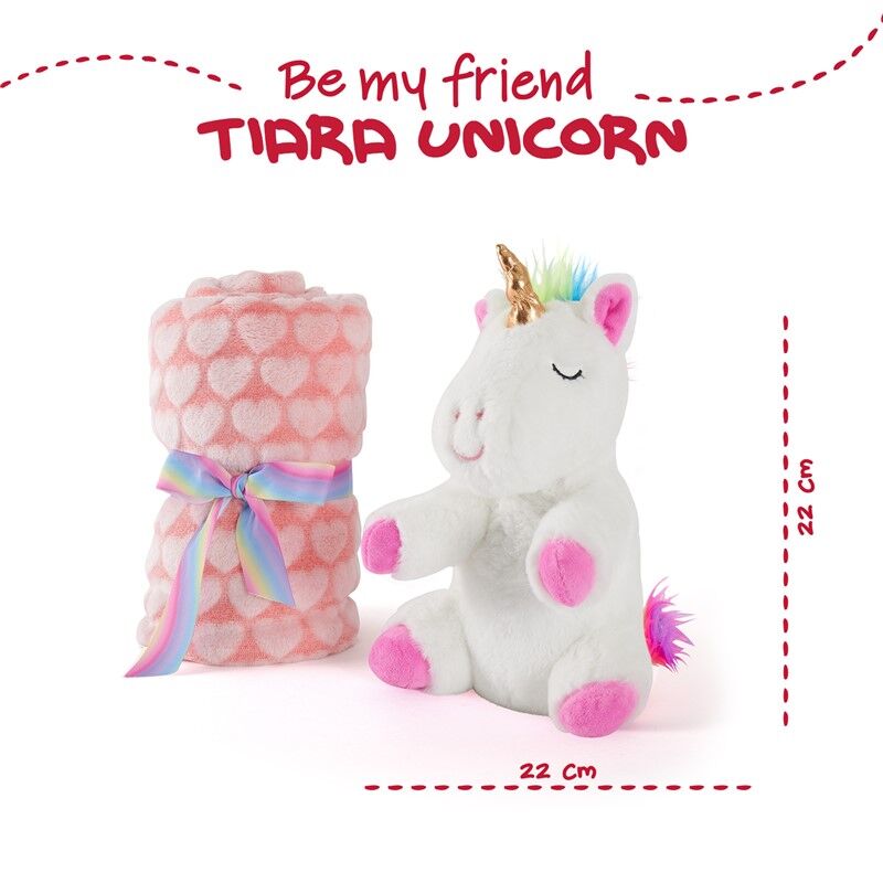 Tiara Unicorn Soft blanket + plush toy 22cm 2
