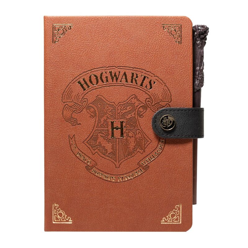 Harry Potter Hogwart A5 premium notebook + wand pen 1