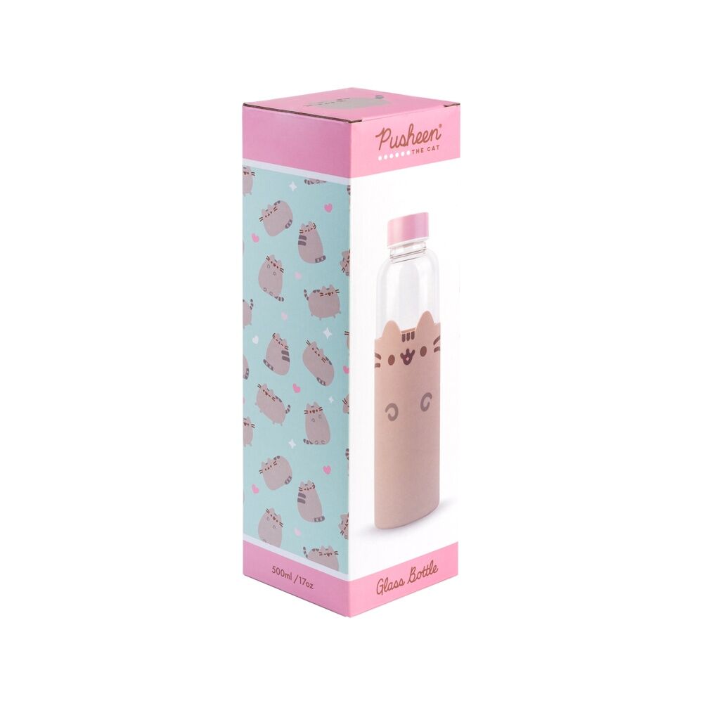 Pusheen glass bottle 500ml 3