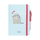 Pusheen Purrfect Love A5 premium notebook + projector pen - Thumbnail 1