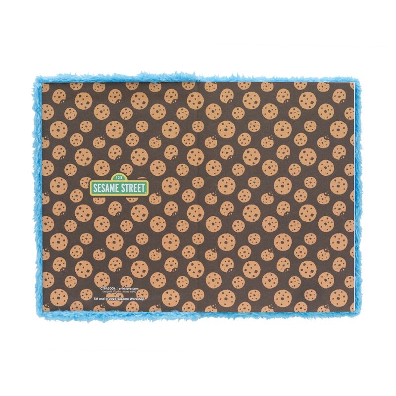 Sesame Street Cookie Monster A5 premium plush notebook 3
