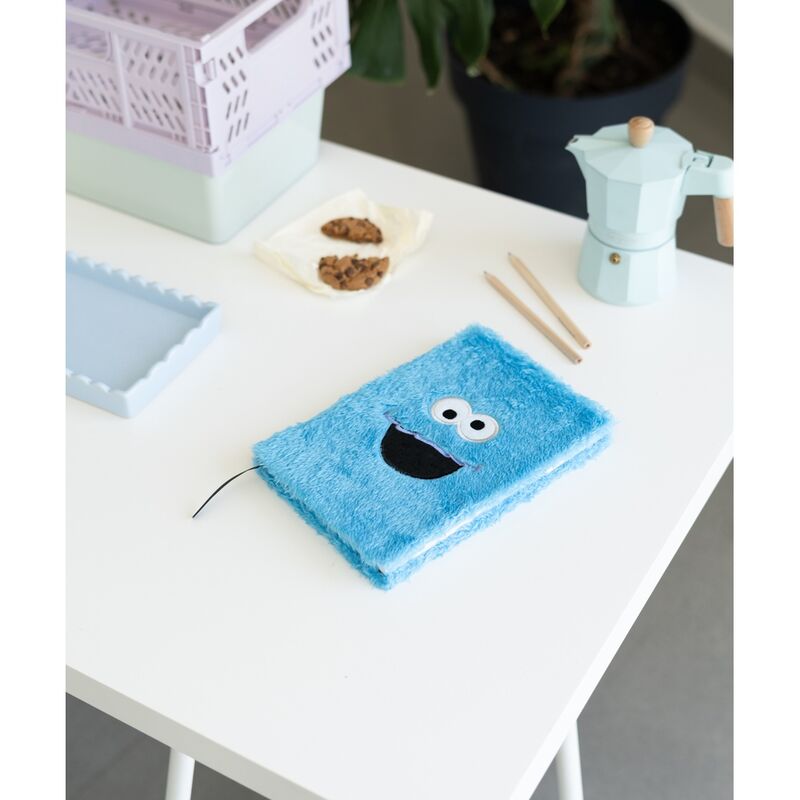 Sesame Street Cookie Monster A5 premium plush notebook 5