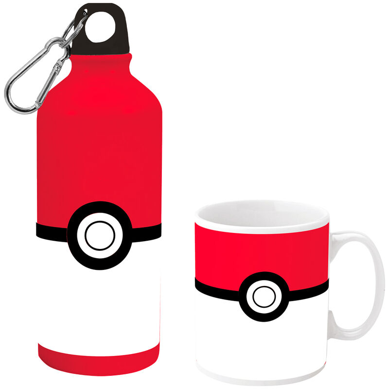 Pokemon mug + aluminium bottle set 2