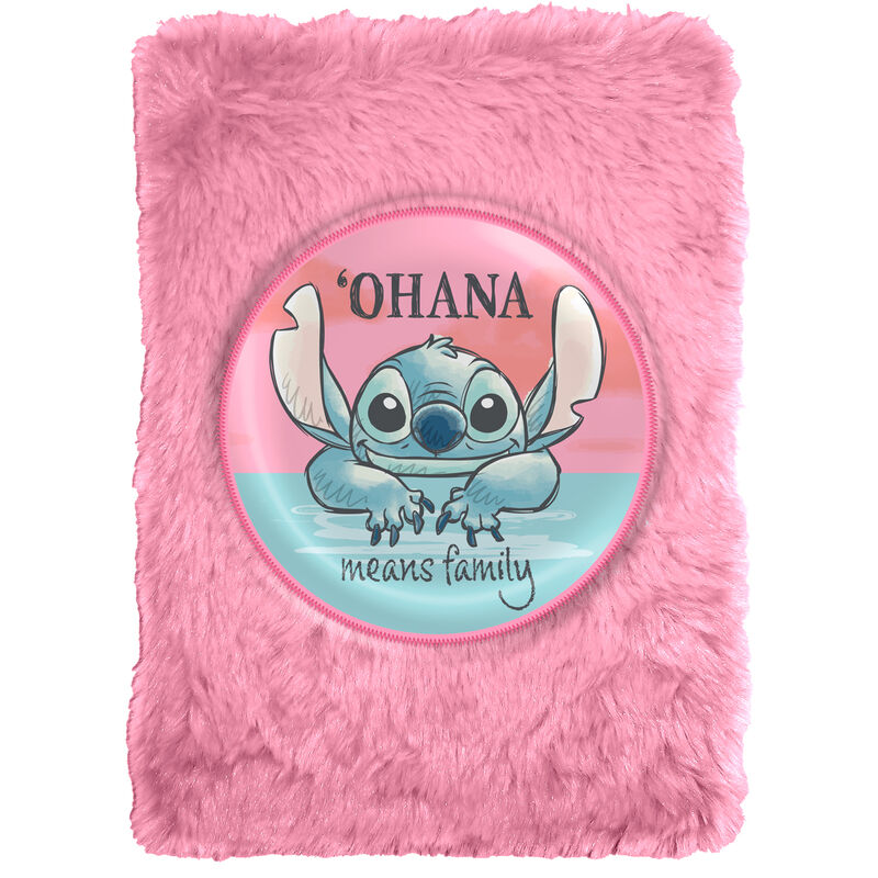 Disney Stitch plush notebook 1