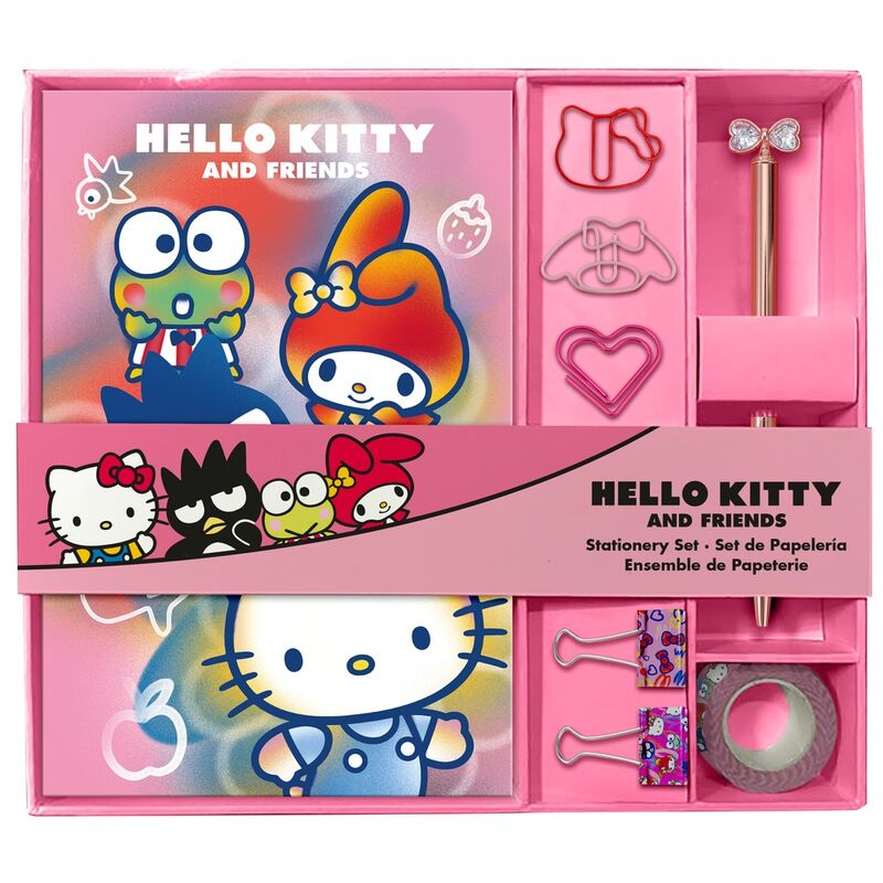 Hello Kitty Stationery set notebook + accessories 1