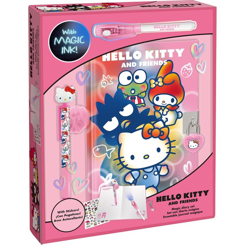 Hello Kitty Diary + magic pen + topper pen 1