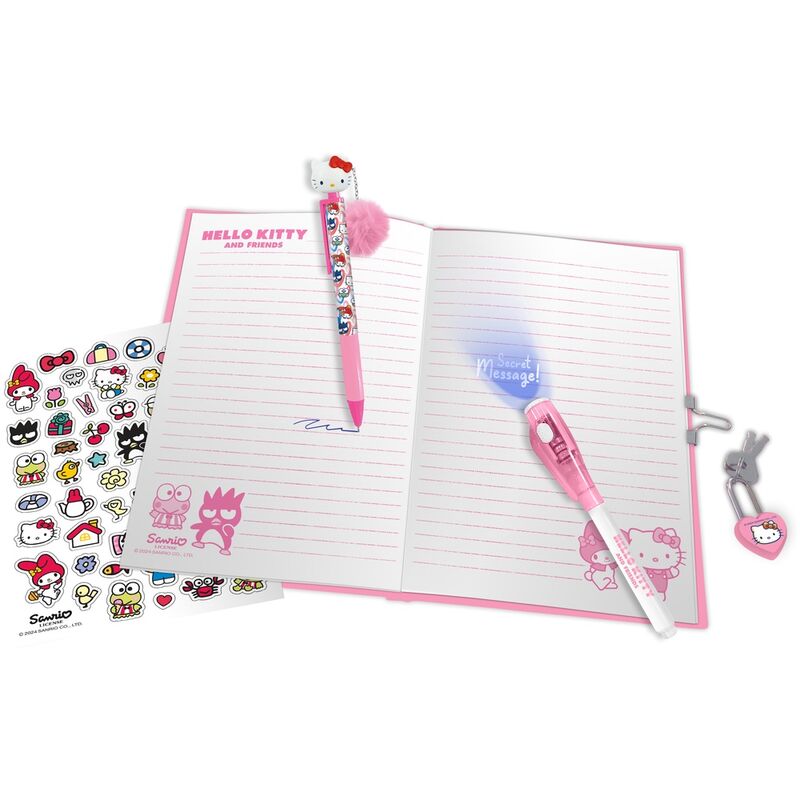 Hello Kitty Diary + magic pen + topper pen 2