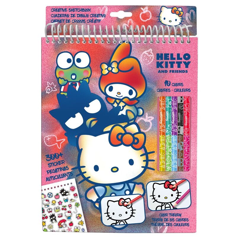 Hello Kitty pencil colouring set 1