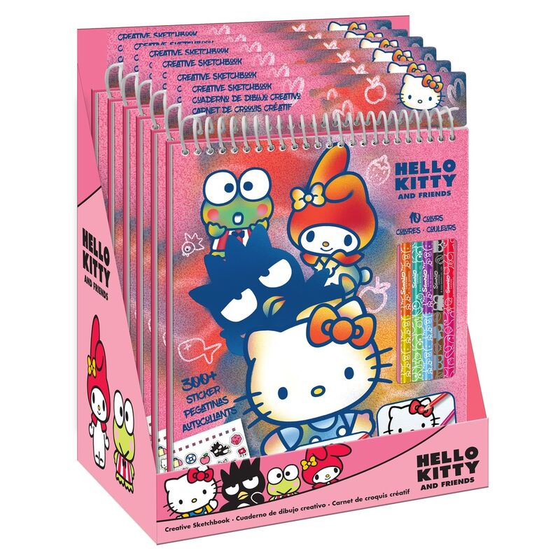 Hello Kitty pencil colouring set 4