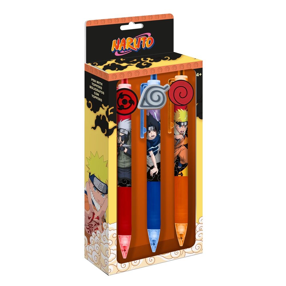 Naruto Shippuden pack of 3 pens 1