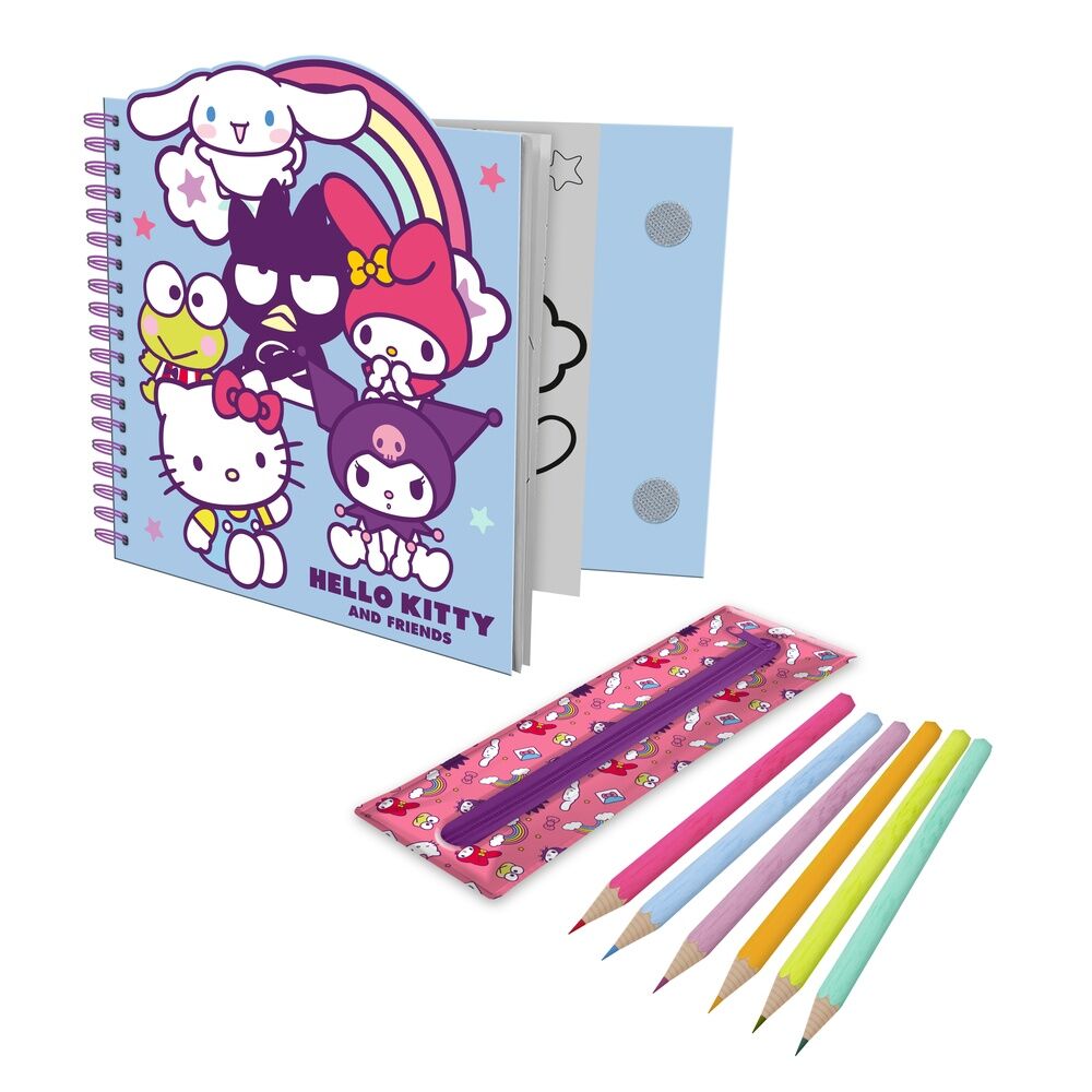 Hello Kitty and Friends Activity notebook + removable case 1
