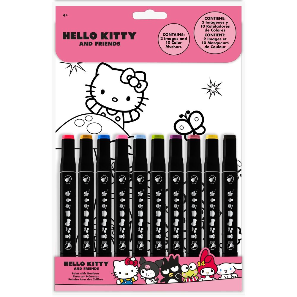 Hello Kitty and Friends paint with numbers 1