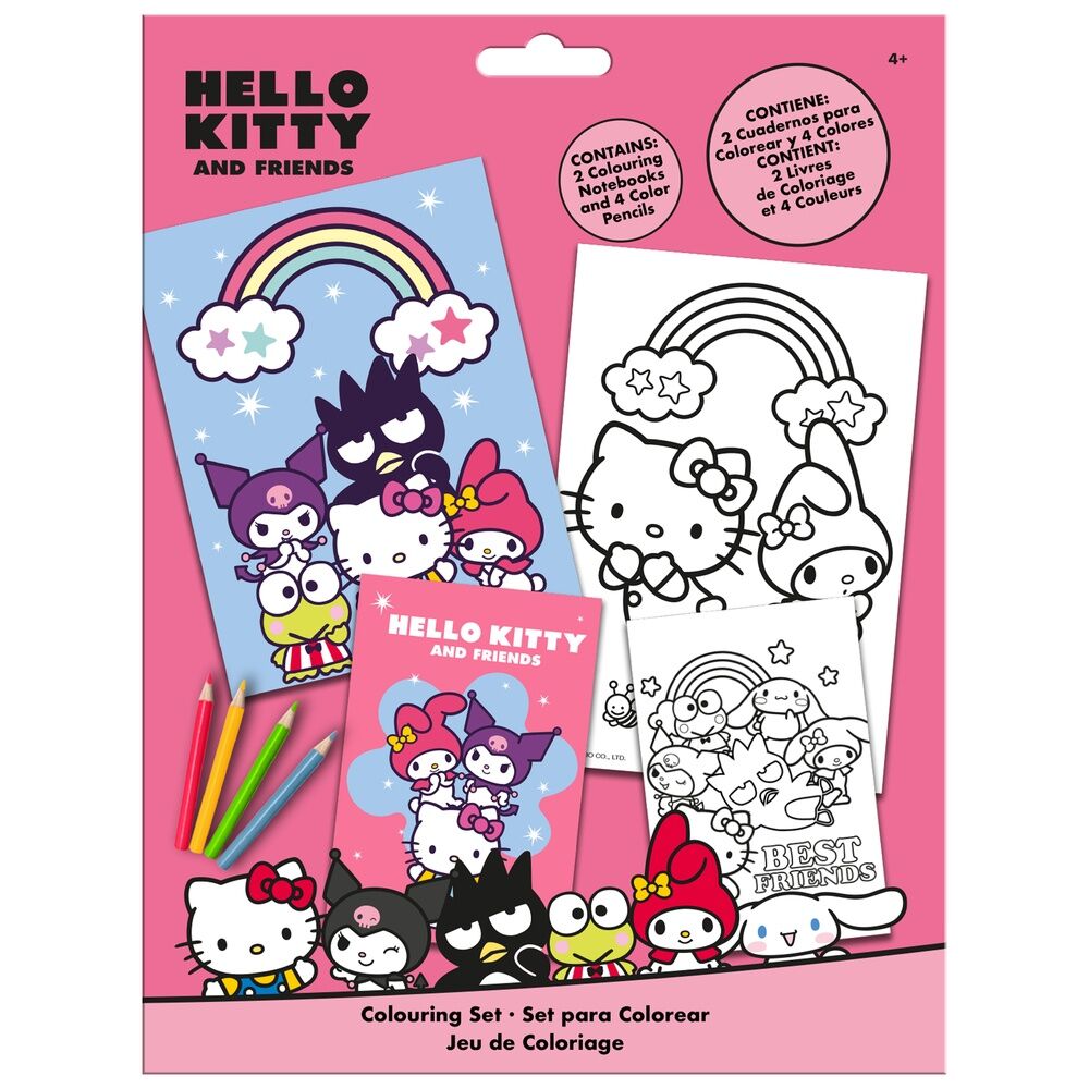 Hello Kitty and Friends colouring set 1