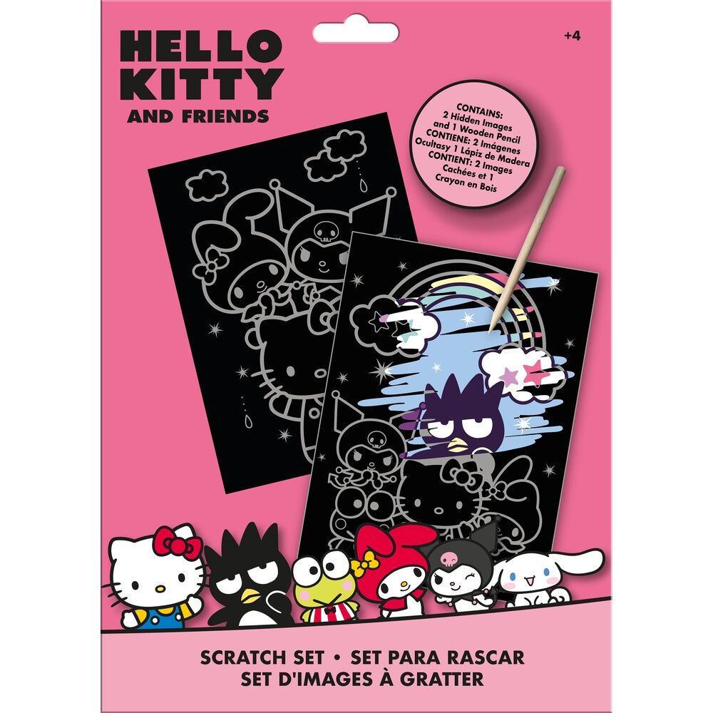 Hello Kitty and Friends Scratch stationery set 1