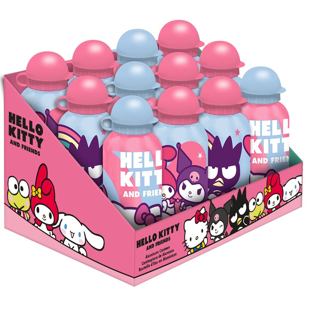 Hello Kitty and Friends assorted aluminium bottle 500ml 1