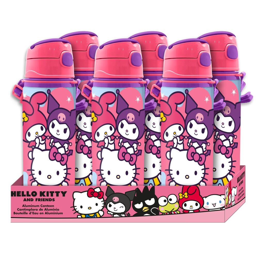 Hello Kitty and Friends aluminium bottle 600ml 1