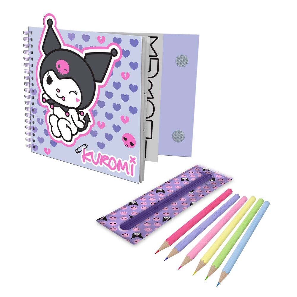Hello Kitty Kuromi colouring set 2