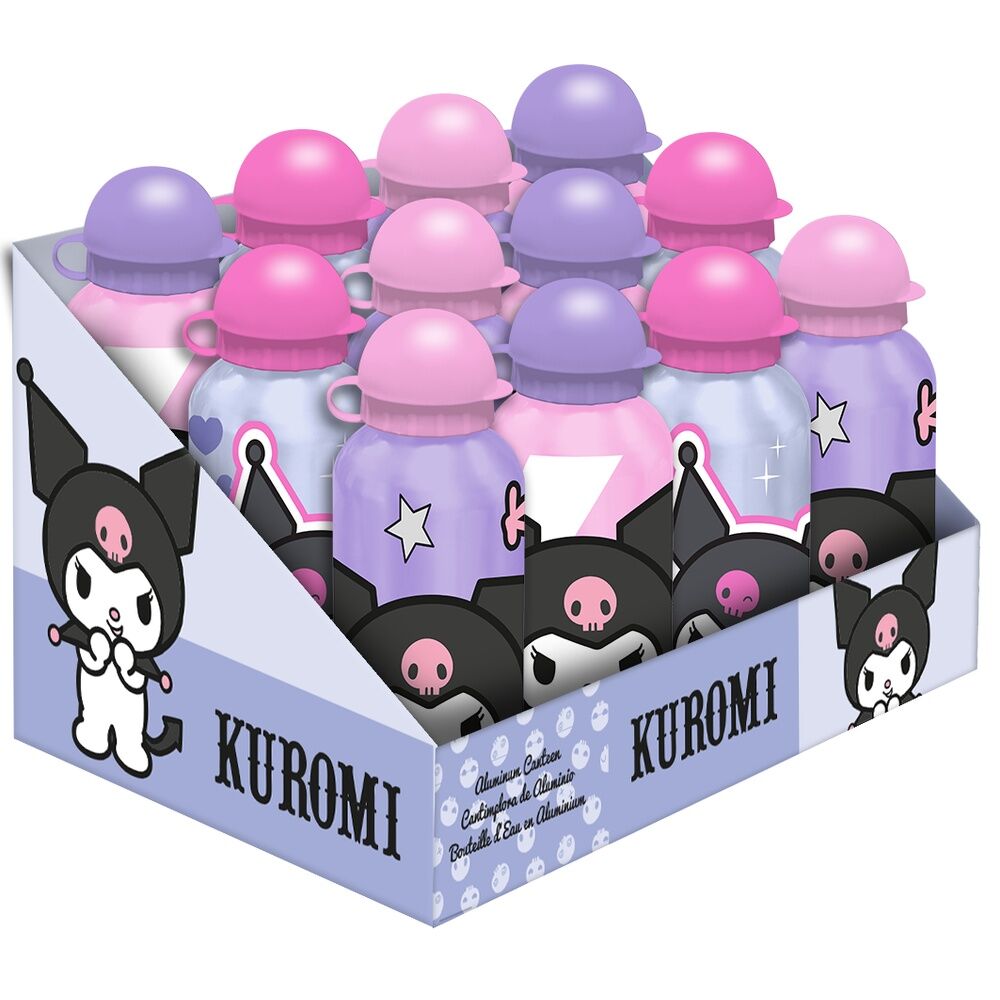 Hello Kitty Kuromi assorted aluminium bottle 500ml 1