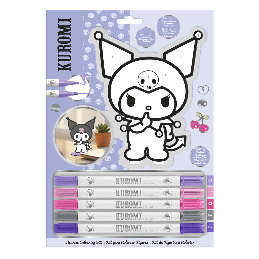 Hello Kitty Kuromi Colouring set 1
