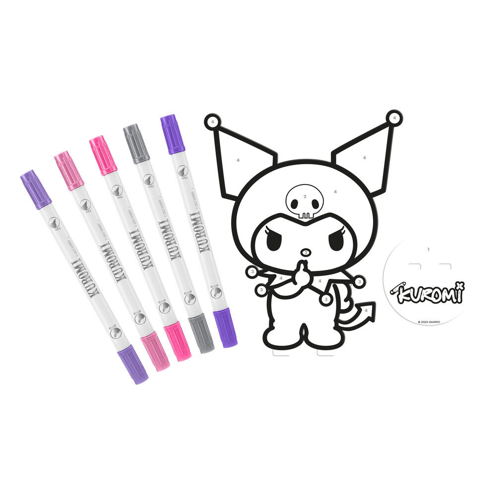Hello Kitty Kuromi Colouring set 2