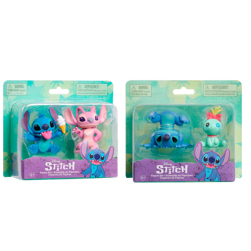 Disney Stitch assorted pack 2 figures 7,5cm 1