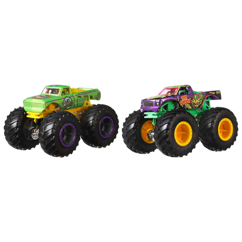 Hot Wheels Monster Trucks assorted pack 2 demolition doules 8