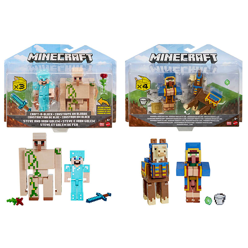 Minecraft assorted blister 2 figures 8cm 1