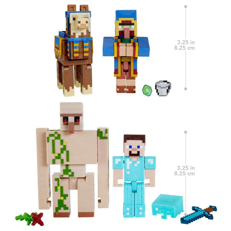 Minecraft assorted blister 2 figures 8cm 4