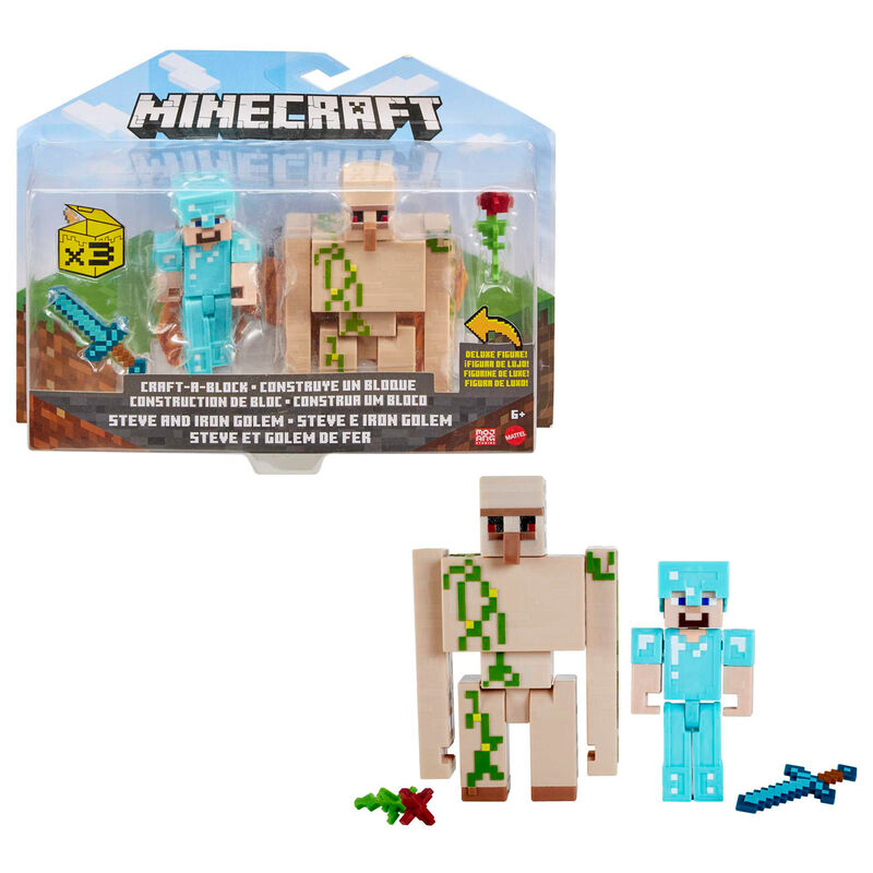 Minecraft assorted blister 2 figures 8cm 6