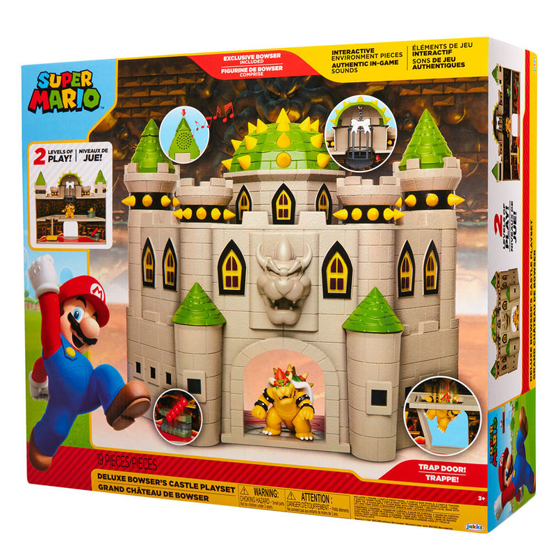 Mario Bros deluxe Bowser Castle playset 9