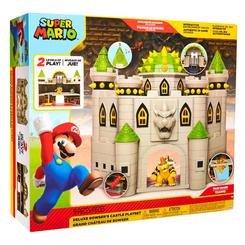 Mario Bros deluxe Bowser Castle playset 10
