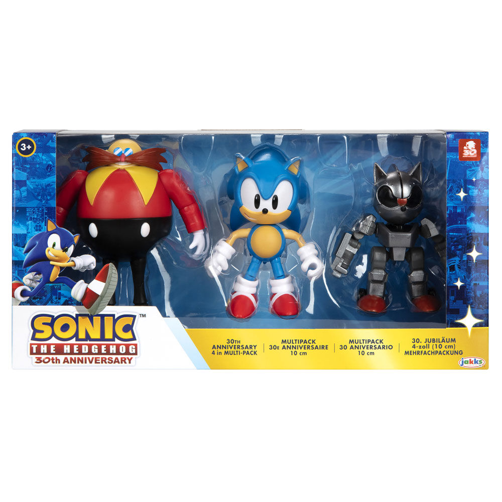Sonic The Hedgehog 30th Anniversary pack 3 figures 10cm 1