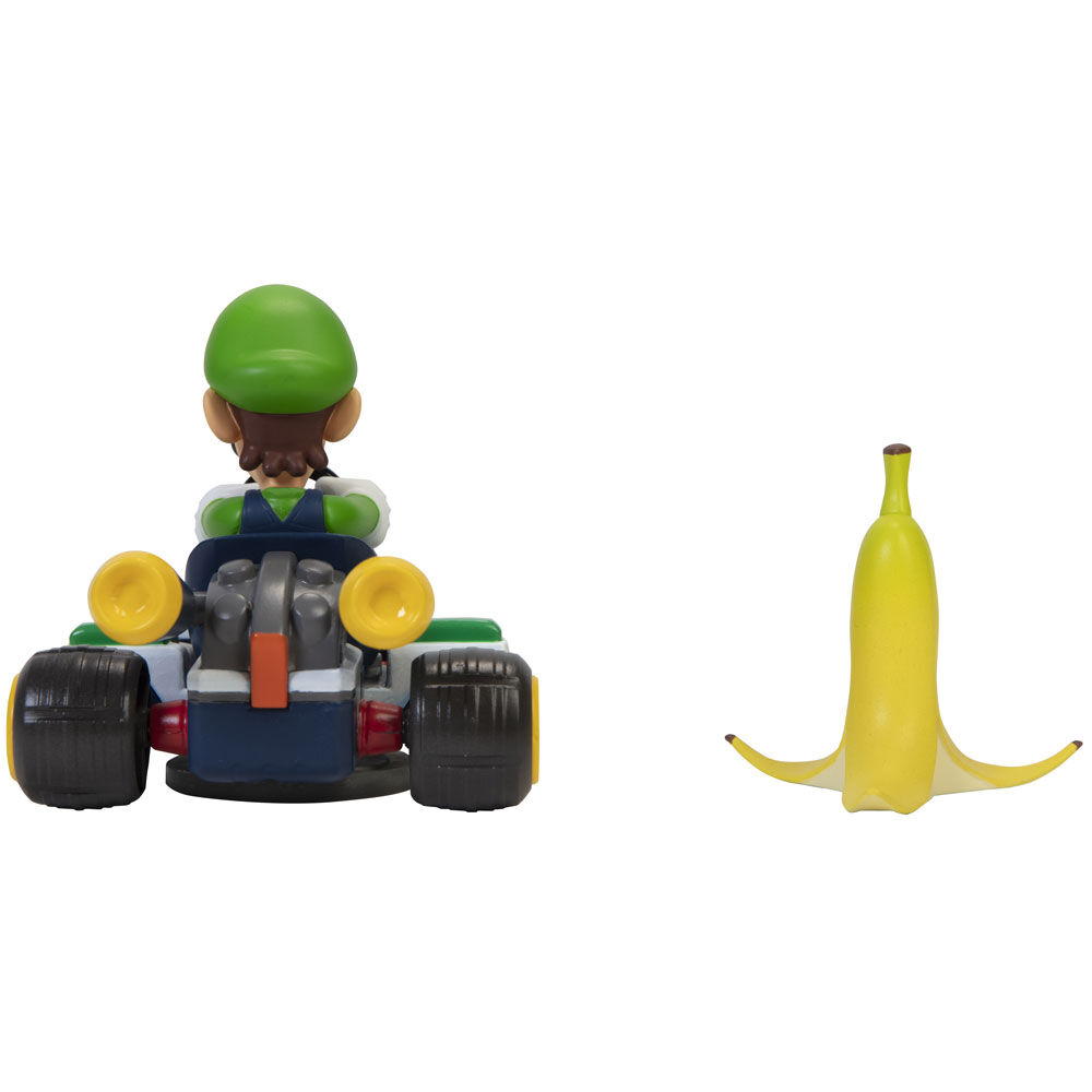 Mario Kart spinout Luigi Kart figure 6cm 3