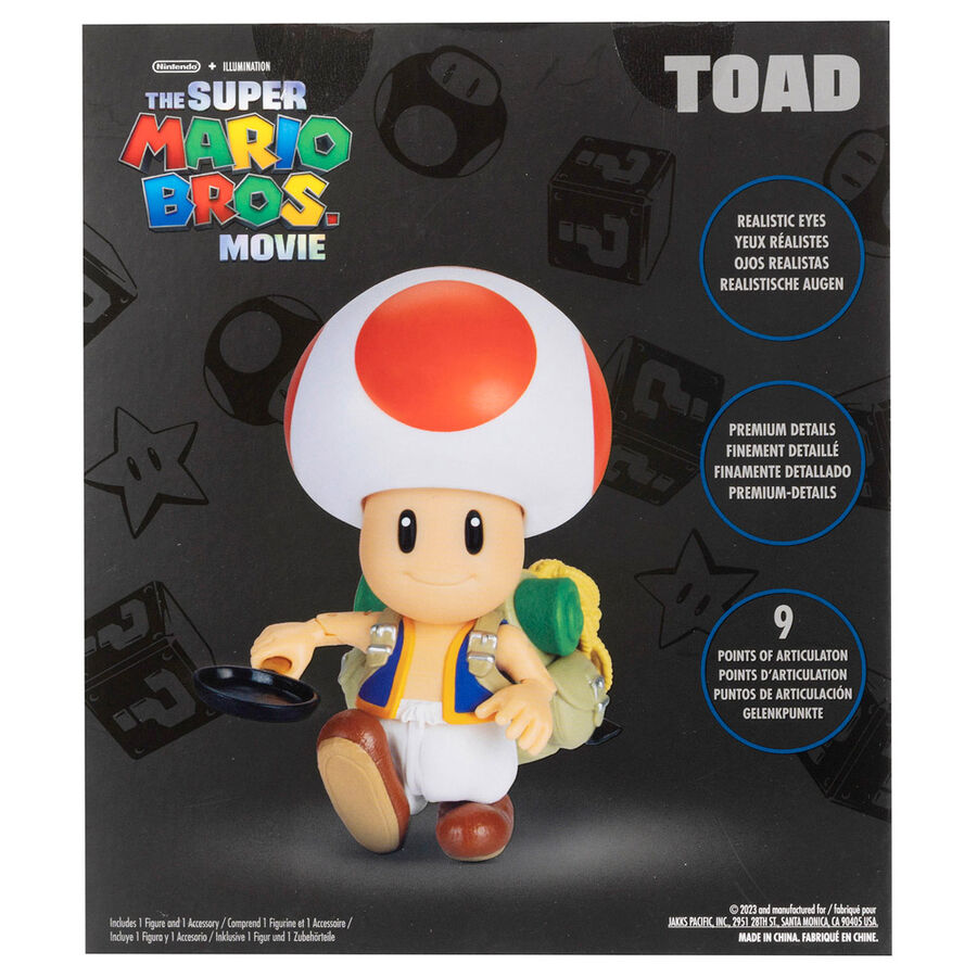 Super Mario Bros Toad figure 13cm 9