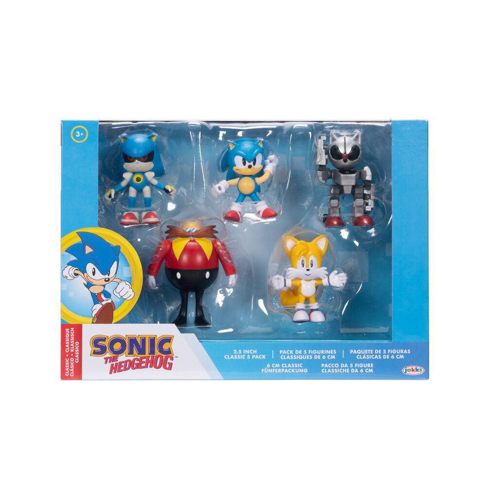 Sonic The Hedgehog pack 5 figures 6cm 12