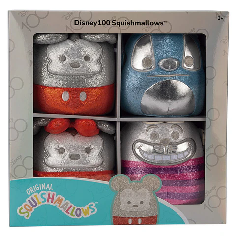 Squishmallows Disney pack 4 plush toys 12cm