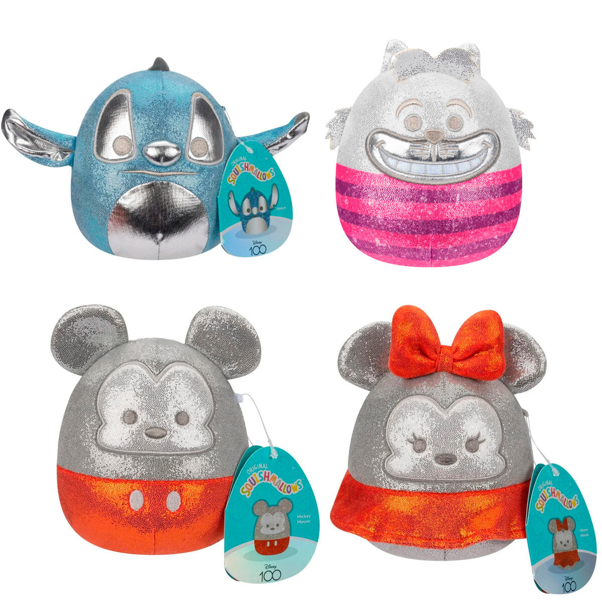 Squishmallows Disney pack 4 plush toys 12cm 2