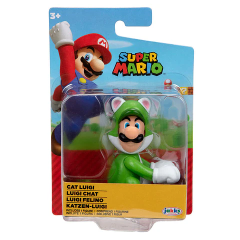 Nintendo Super Mario Cat Luigi figure 6,5cm